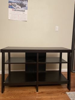 Black Wooden TV Stand  