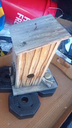 Folkart Outhouse Bird House