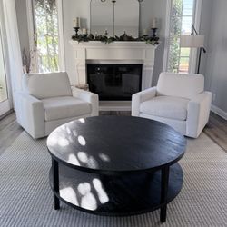 RH Restoration Hardware Maxwell Swivel Chairs (2 Available)