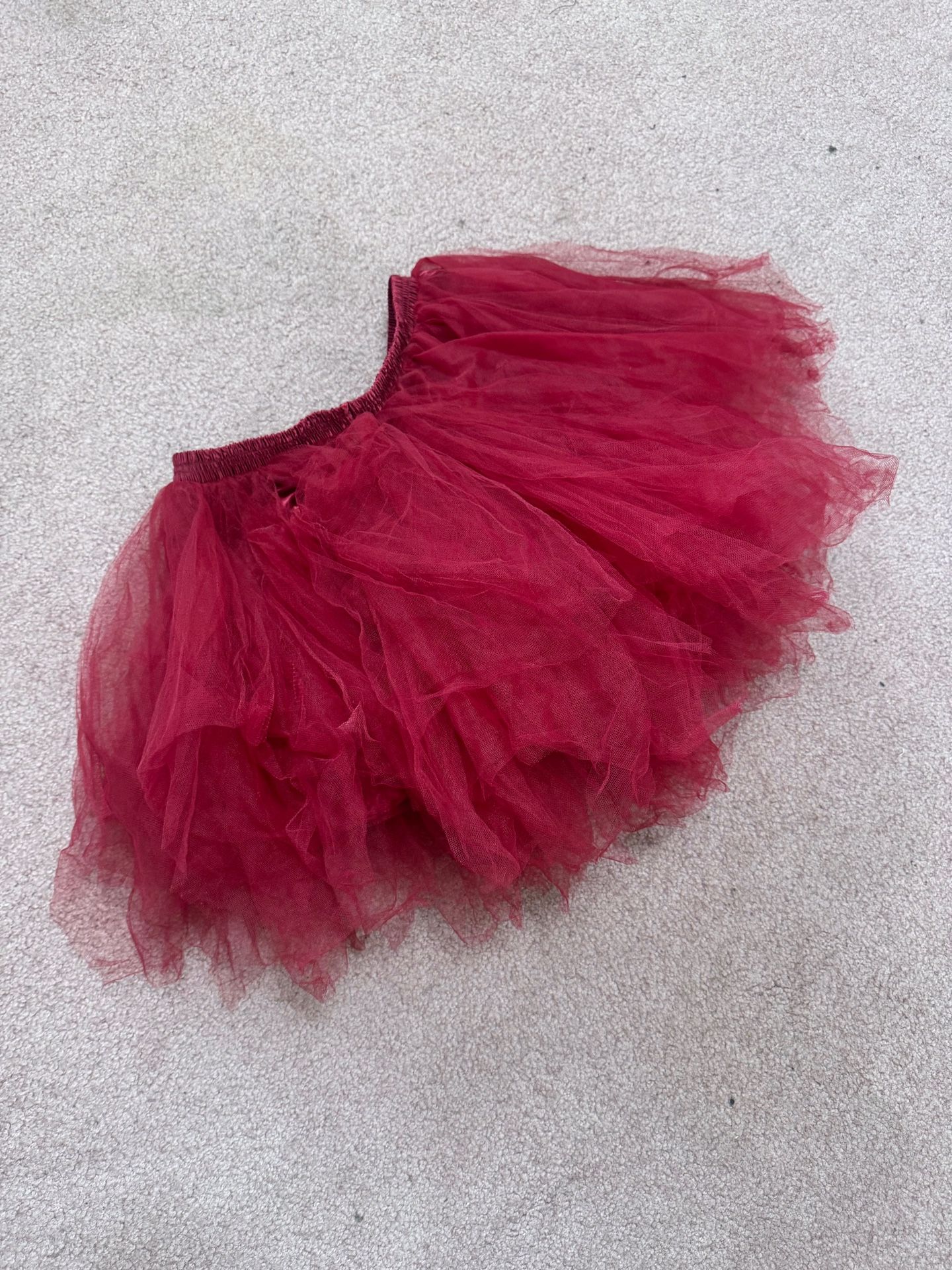 New medium red tutu tulle skirt costume cosplay festival rave goth outfit short