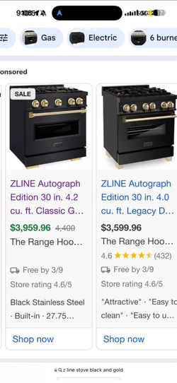 Zline Autograph Gas Stove