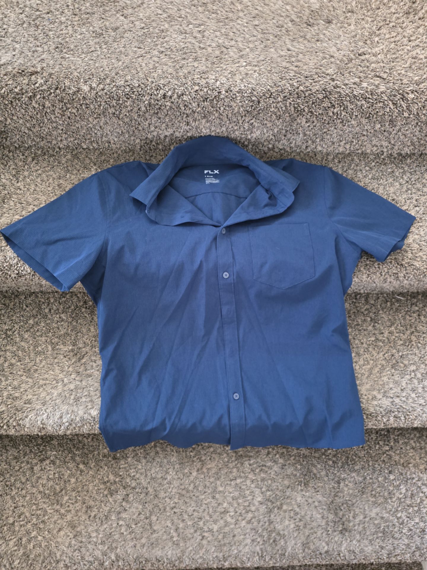 FLX Mens dress shirt Lg