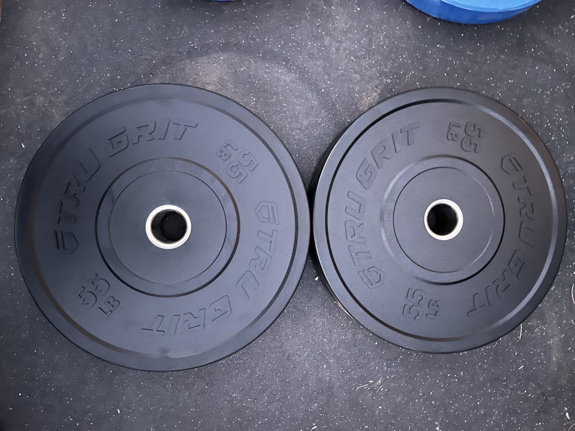 55lb Olympic Bumper Plate Set Weights