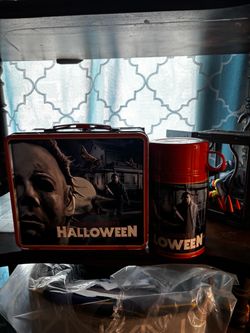 Michael Myers metal lunch pale with termo
