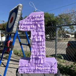 lilac color #1 piñata