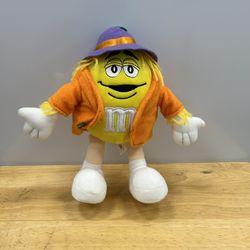 M&M Plush Yellow Scarecrow Halloween Fall Stuffed Figure Toy 10" Galerie 2004