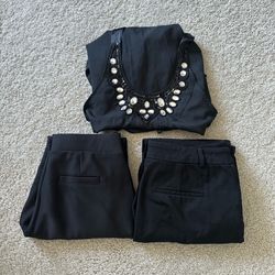 Women’s Workwear Pants Bundle with FREE Dress (Size M) - $15