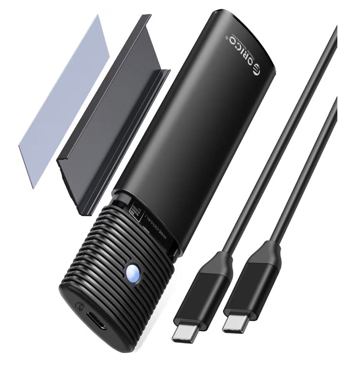 NEW 10Gbps M.2 NVMe/SATA SSD Enclosure — USB-C, Tool-Free, Heatsink, 4TB portable