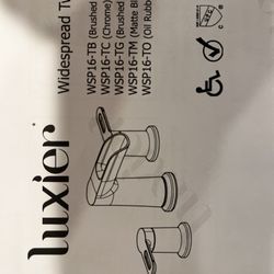 Black Color Bathroom 3 Piece Open Mouth Faucet 