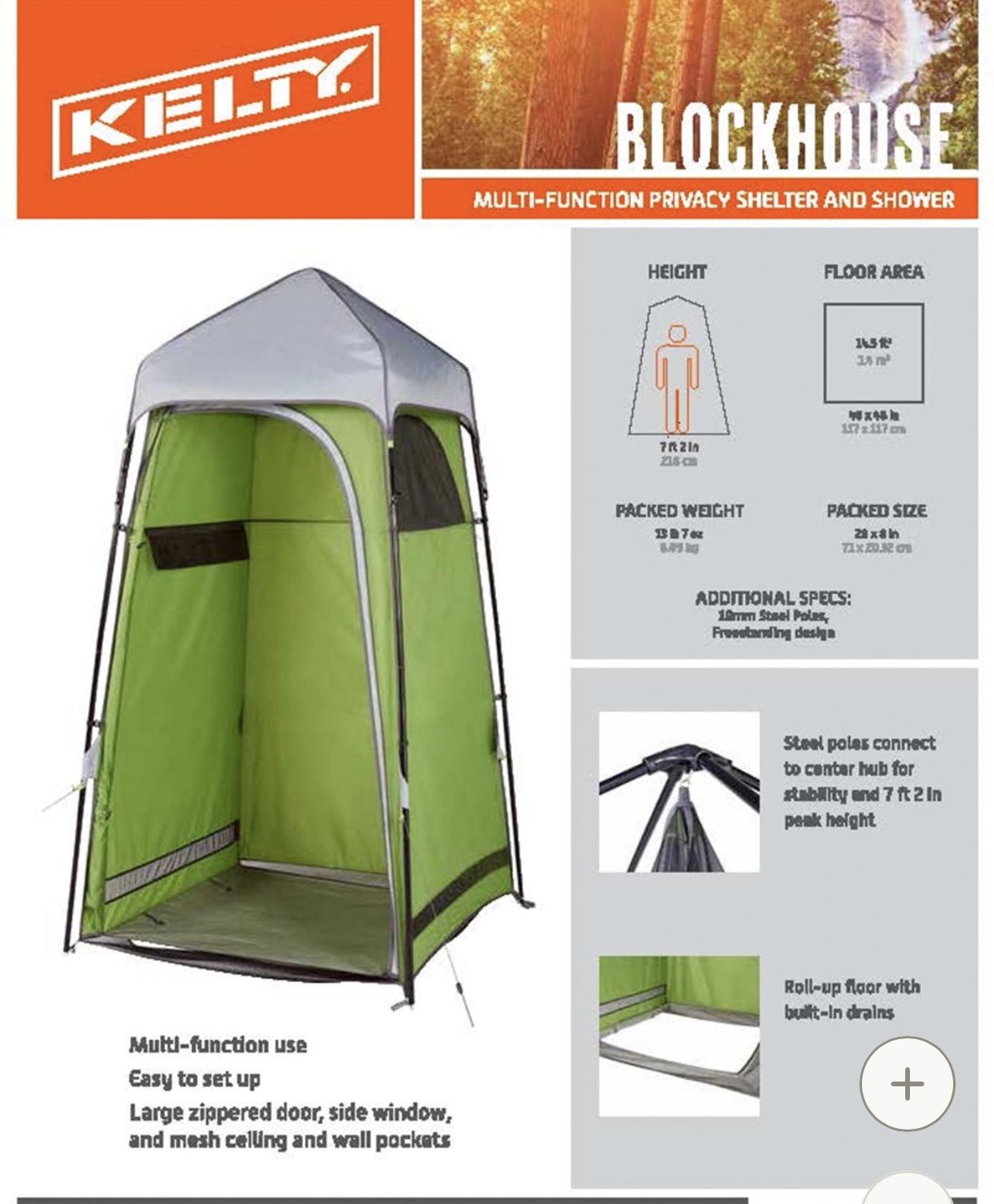 Kelty Blockhouse Privacy Tent/Shower Tent