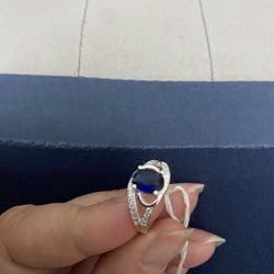 Real 925 Sterling Silver Wedding Ring Size 6