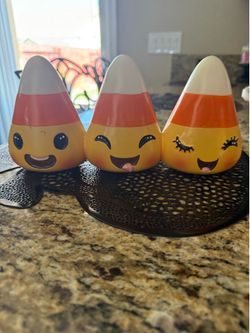 Candy corn Halloween decor