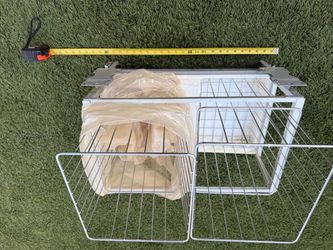 Dual kitchen cabinet trash and recycle  slide out