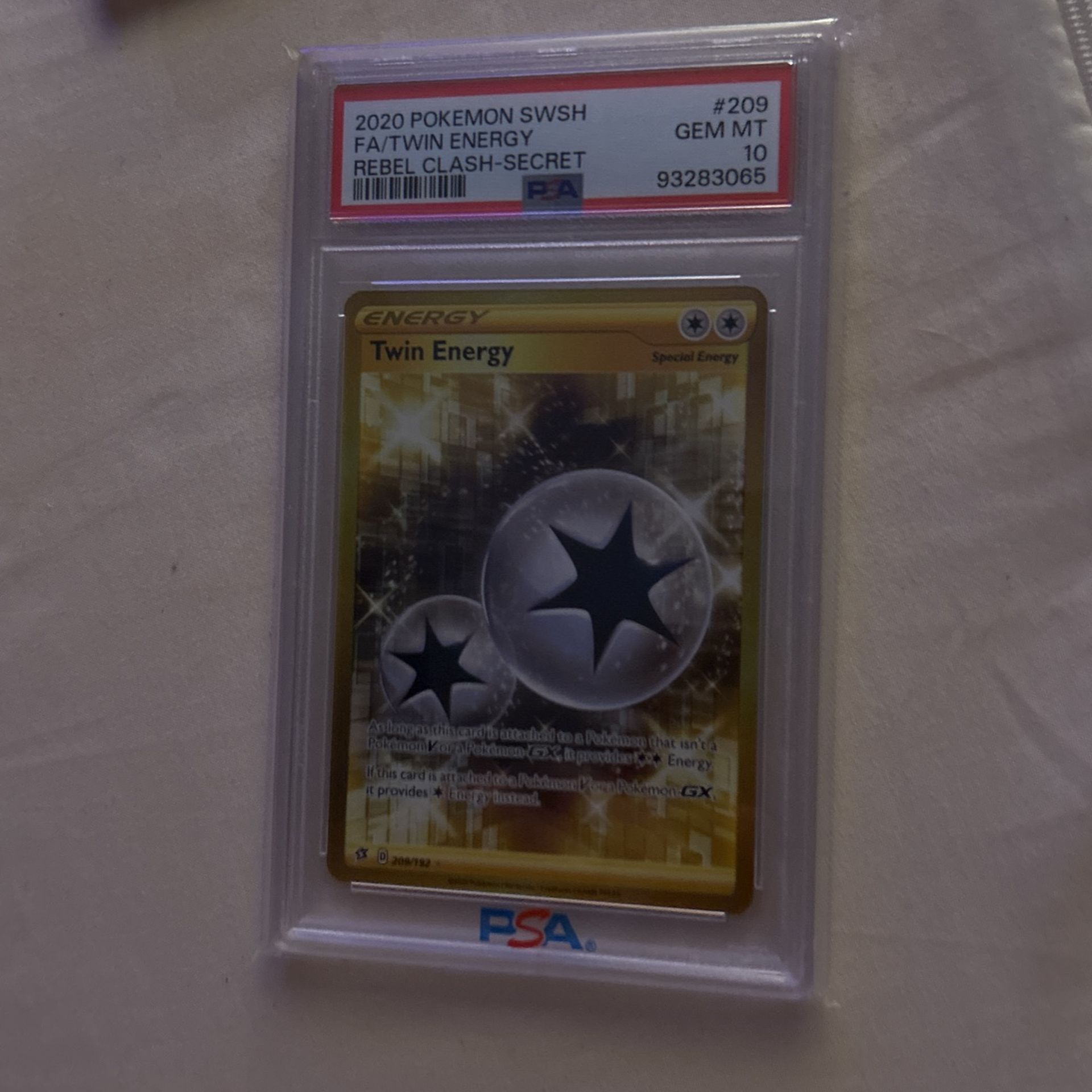 Pokemon twin energy rebel clash secret PSA 10 gold card - greenwatershopping.com Pokemon twin energy rebel clash secret PSA 10 gold card - greenwatershopping.com