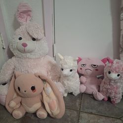 Pink plushies