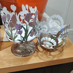 Bath and body works big candle holders