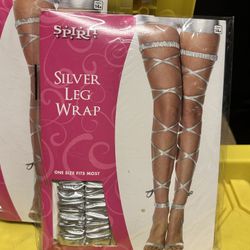 Silver Leg Wrap For Costume
