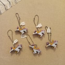 Five New Disneyland Carousel Horse Keychains