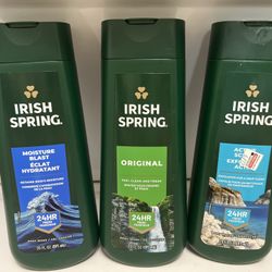 Irish Spring body wash all 3 x $10