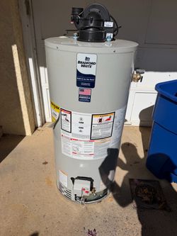 Used Bradford white 40 gallon gas water heater