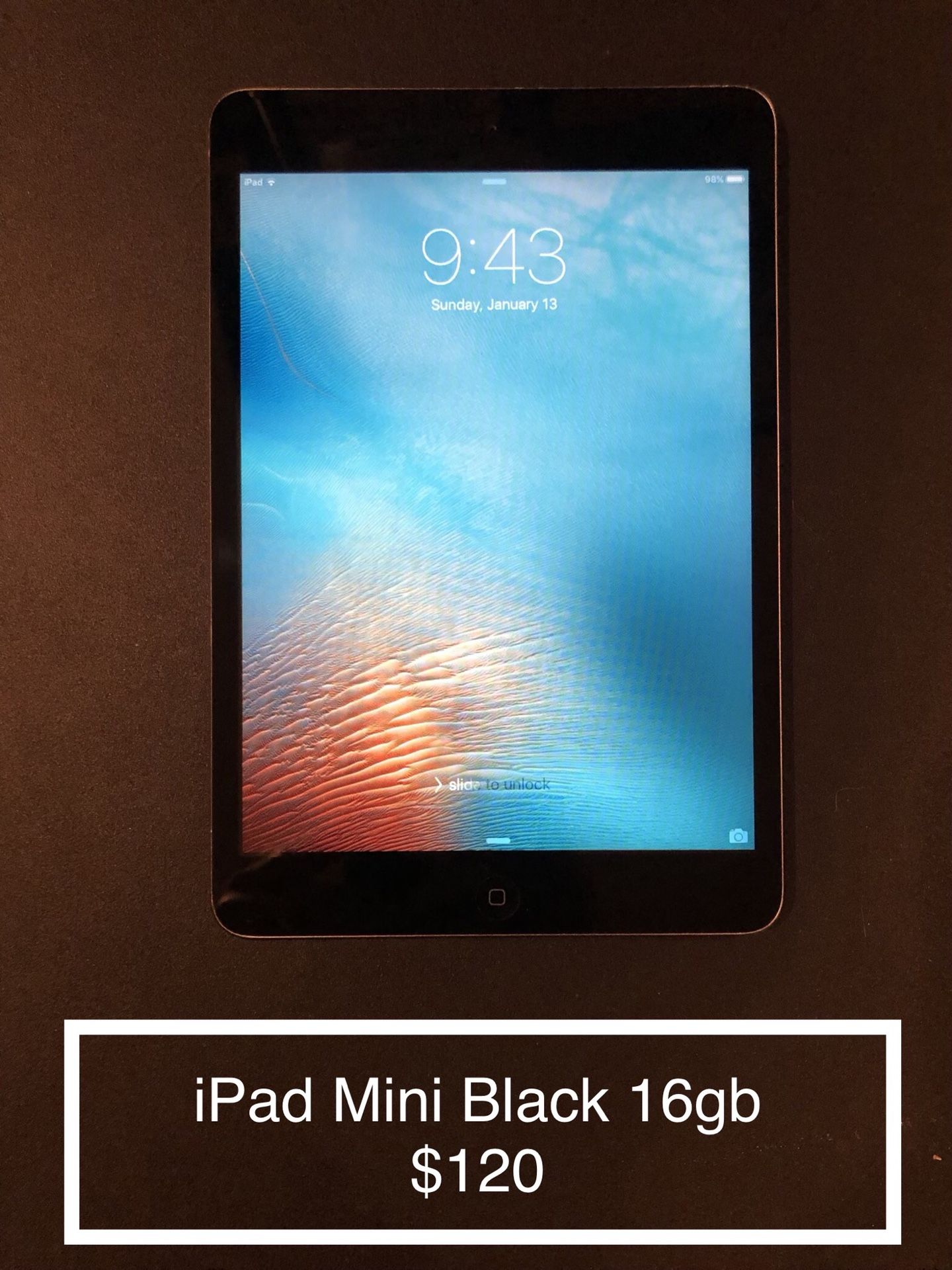 iPad Mini Black 16gb $120