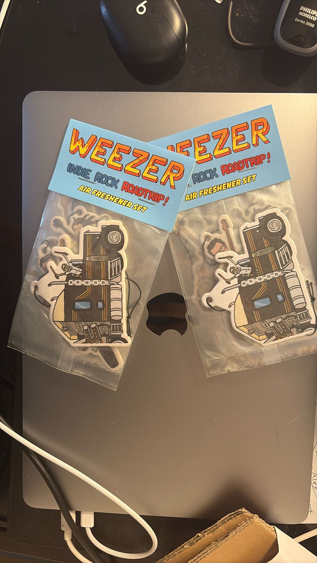 Weezer Air Freshener Merch (Indie Rock Road Trip Tour 2023)