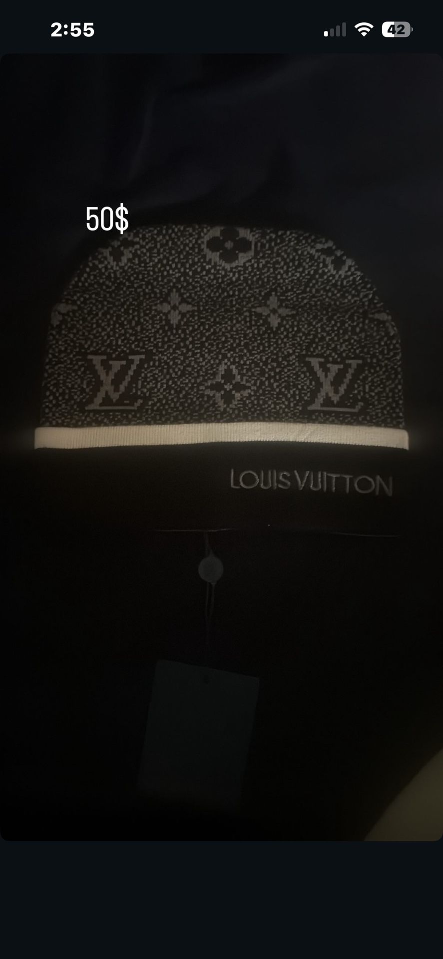 Black Lv Beanie