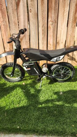 Razor Dirt Rocket MX125 Electric-Powered Dirt Bike - Black with Decal Included, for Child 5+
