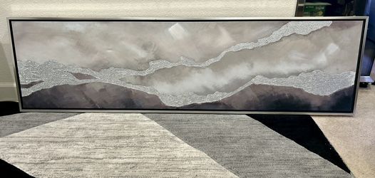 Gray/Silver Shimmering Wall Art