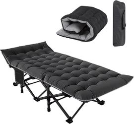 Portable Folding Outdoor Cot with Carry Bags for Outdoor Travel Camp Beach Vacation Folding Camping