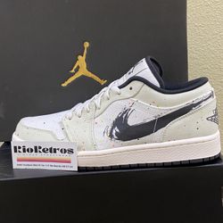 Jordan 1 Low:  Brushstroke