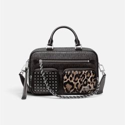 Michael Kors Elliot Medium Brown Haircalf Camera Crossbody Bag – NWT