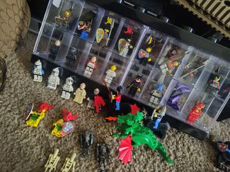 LEGO Minifigure Collection with Display Case