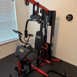 COMPLETE HOME GYM SETUP (Multi Machine, Stationary Bike, & Floor Pads!)