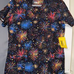 Scrubs top size small