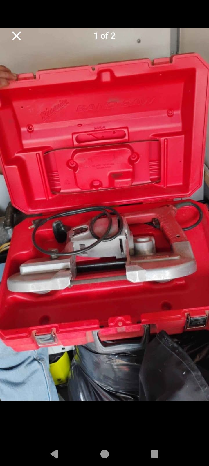 Milwaukee Deep Cut Band Saw, Hard Case.