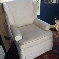 Slip Covered Arm Chair