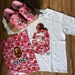 Bape Shirt X Crocs 