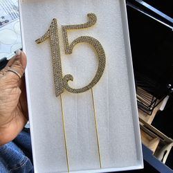 Cake Topper Number 15 Fifteen