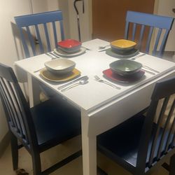 Dining table and Four Chairs
