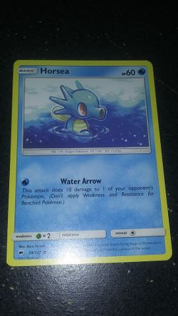 Another Horsea Pokemon card