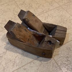 Vintage Antique Old Wood Plane 2pcs