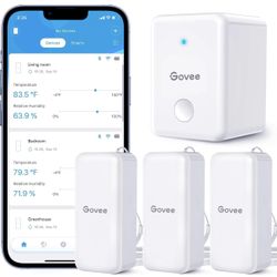 Govee WiFi Gateway H5151 Digital Thermometer Hygrometer 3Smart Thermo-hygrometer
