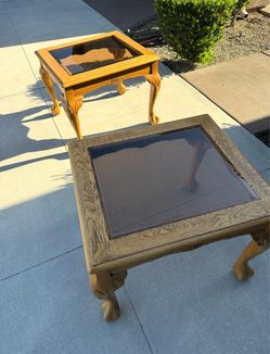Oak end tables