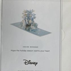 Christmas Cards  By Hallmark-  Disney -3D Pop- Up Catd