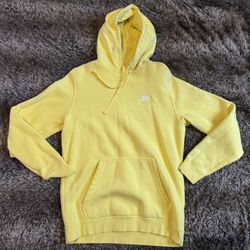 Yellow Nike hoodie - medium