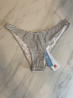 Black and white striped bikini bottom BRAND NEW!!