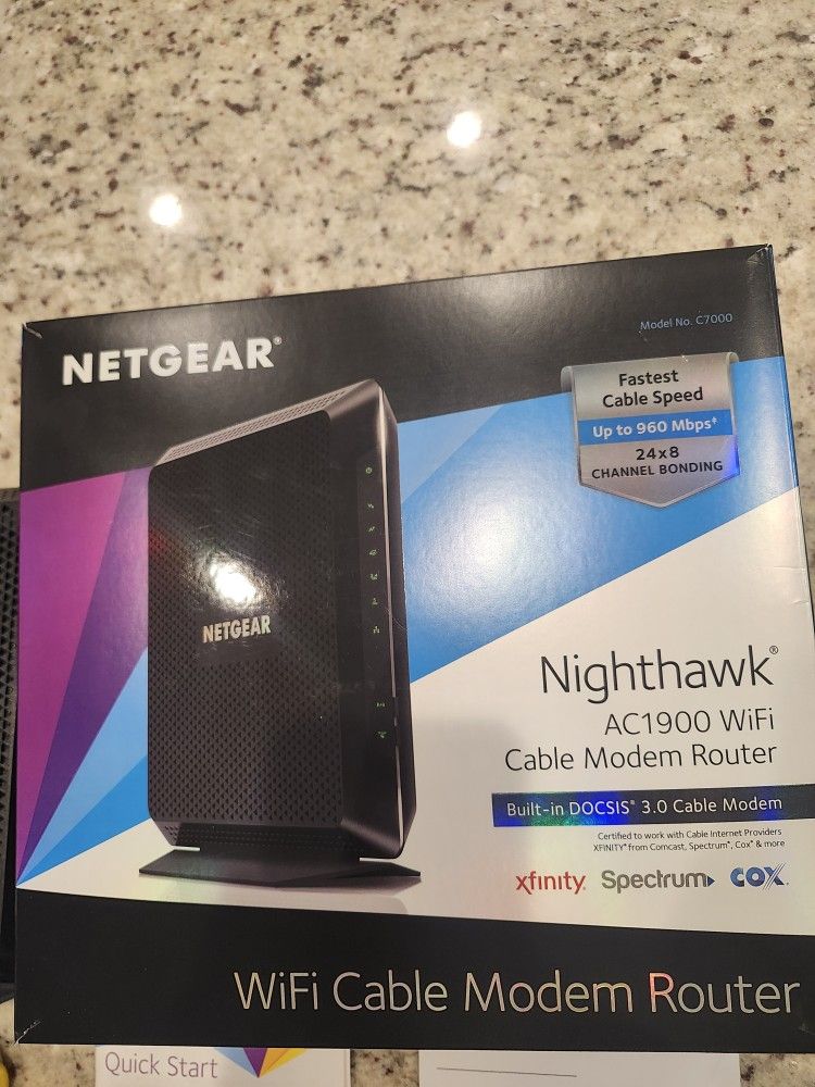 Netgear Nighthawk AC 1900 Wifi Cable Modem Router