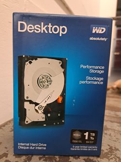 WD black 1TB internal HDD