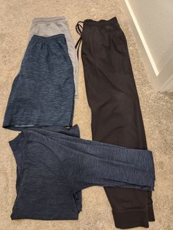 Men's Lululemon Workout Exercise Outfit Clothes 1 Pants + 2 Shorts + 1 Shirt Size Large L Lulu Lemon